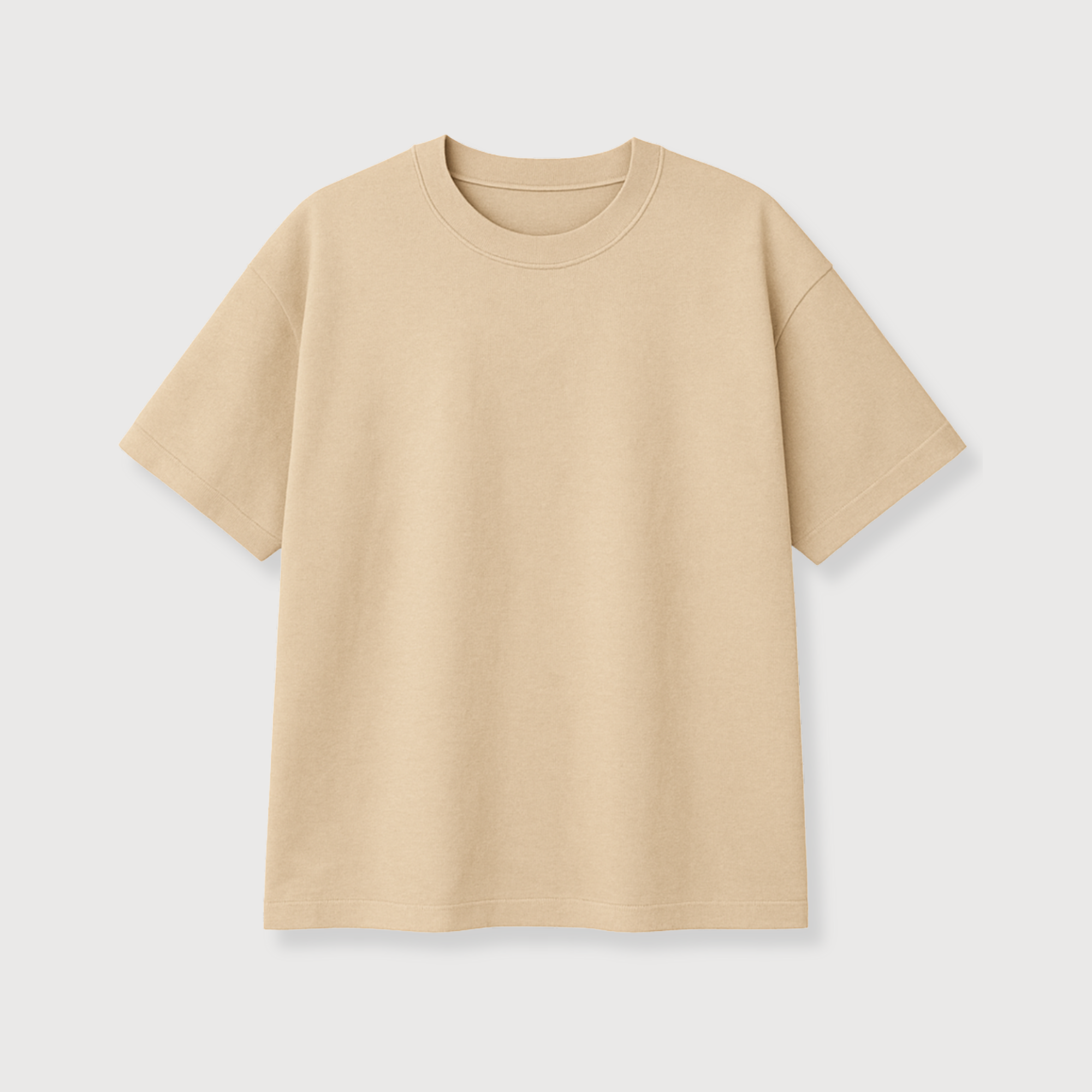 OVRZ TEES : BEIGE